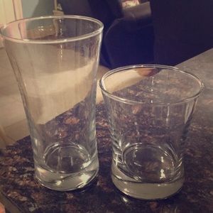 Drinking glasses set of 16.